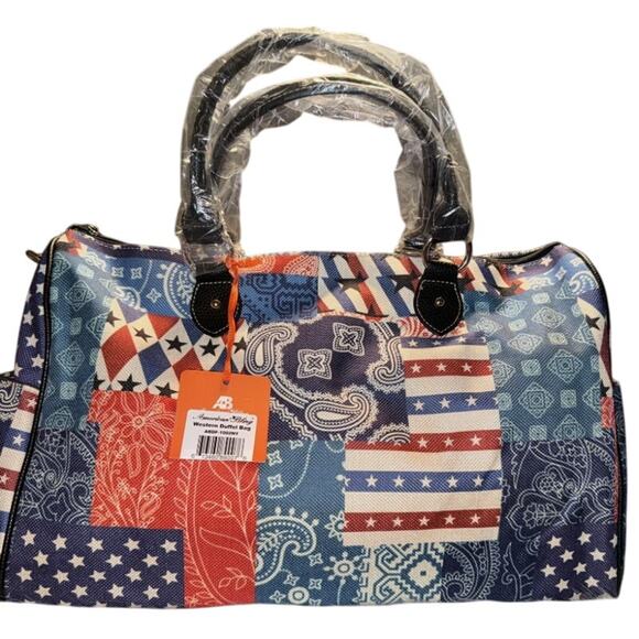 American Bling Weekender Bag Duffle USA design New - Picture 1 of 2